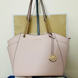 💓MK Large Chain Tote Pink Powder Blush 🌸🥰